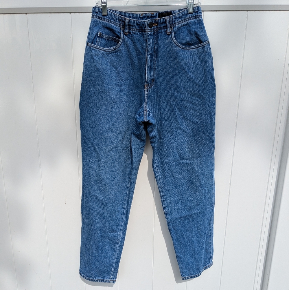 90's Sigrid Olsen Essentials Mom Jeans High Rise Blue Vintage Straight Leg